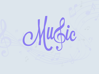 Music concept logo