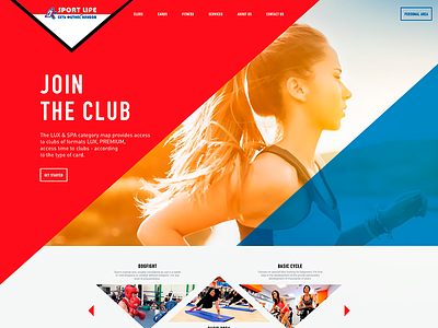 "sport life" gym concept web