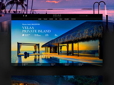 Vela private island concept web