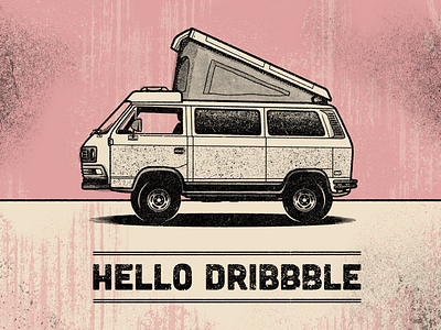 Hello Dribbble! Dream Vanagon