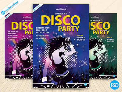 Disco Party Flyer Template