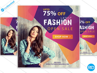 Free Fashion Clothes Banner Psd ads banner discount download fashion free photo promo psd sale shop