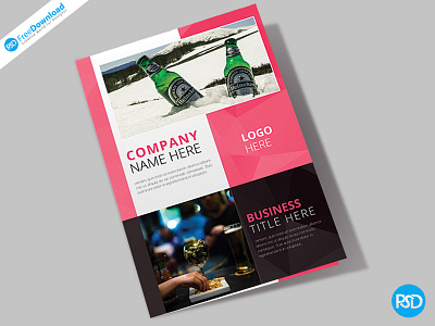 Bar Restaurant Fold Brochure Psd