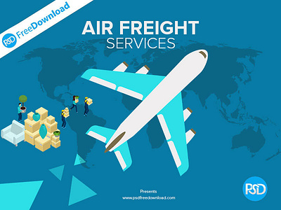 Air Freight Creative Banner PSD