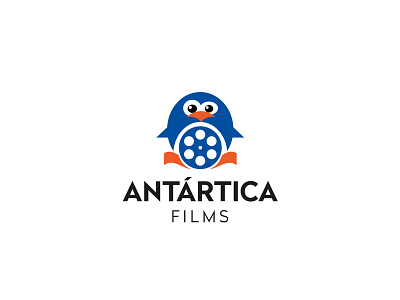 Antartica Films art brand cinema film graphic deisgn logo logotype penguin production