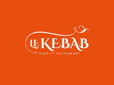 leKebab art baku brand design flat food kebab lettering logo logo design logotype oldcity restaurant typography