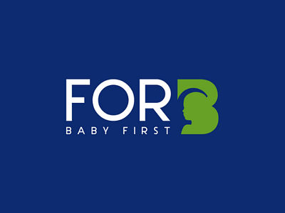 ForB baby first art baby brand children creative design logo logos logotype people young