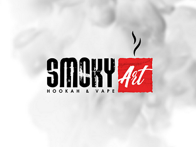 Smoky Art art brand business design graphicdesign hookah icon logo logotype smoke symbol typography vape