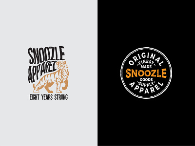 SNOOZLE TEES DESIGN badge design design handlettering tees design typography vintage