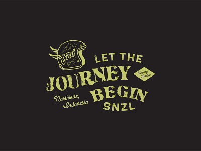 Let The Journey Begin apparel design design handlettering tees design vintage