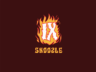 SNOOZLE IX apparel design handlettering illustration typography