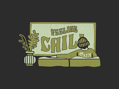 FEELING CHILL apparel design apparel graphics illustration tees design vintage