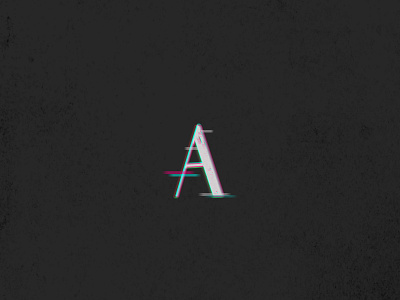 Glitch branding handlettering logo typography vintage watercolor