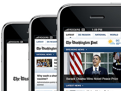 Washington Post iPhone App iphone mobile nclud washington post