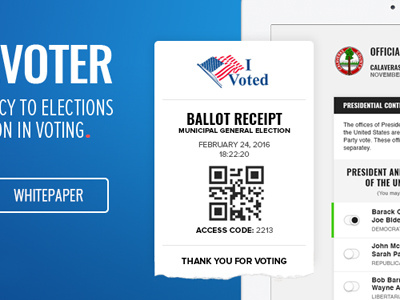 Ballot Receipt ballot democracy election paper receipt tablet vote voting whitepaper