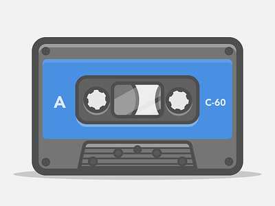 Cassette 80s cassette retro tape