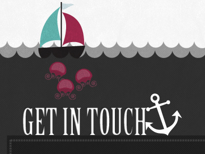 Anchors Ahoy design illustration typography web website