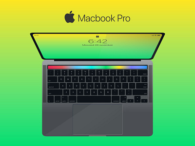 Apple Product Design / MacBook Pro branding design flat illustration lettering typography ui ux vector