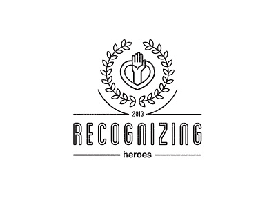 Recognizing Heroes WIP hand heroes illustration logo presidential recognizing regal seal wip