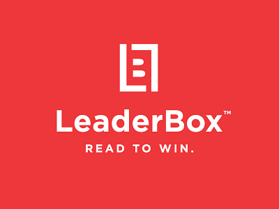 LeaderBox b books box branding design l lb leader logo monogram read subscription