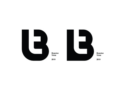 Left or Right? Please comment! b branding brandon bt icon logo mark monogram t