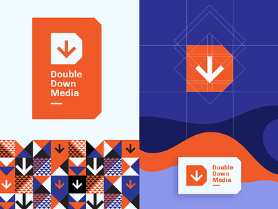 Double Down Media | Logo Concept arrow d dd double down logo mark media