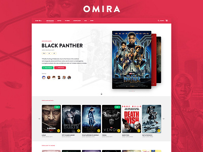 Omira - Movie Platform app imdb inspiration movie ui ux