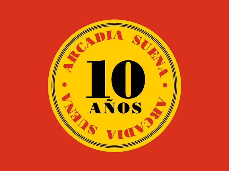 Arcadia Suena 10years arcadia gif graphic design logo texture