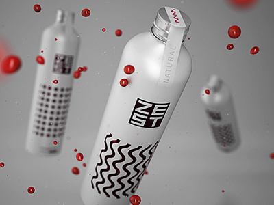Zest Bottle bottle design branding juice minimal design packaging design zest