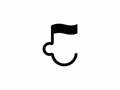 Music Man branding design icon line logo melody minimal music nature note symbol