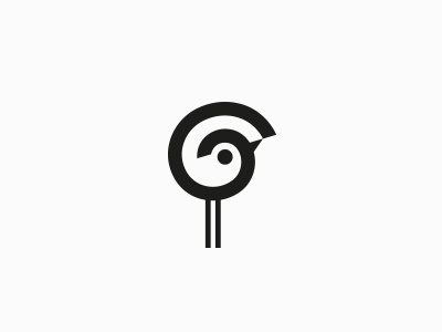 The day is coming animals bird blackwhite circle clean design eye legs logo symbol