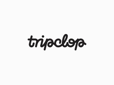 Tripclop acid clean design letters logo trip type typography