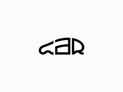Car car design eco icon letters logo symbol transport typo