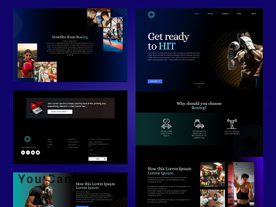 Concept Boxing Landing page