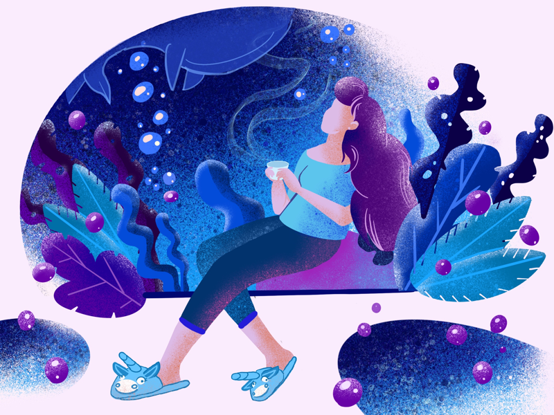 Night dreaming by Yulia Mishchenko Konarieva on Dribbble