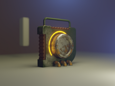 Dystopian Device WIP 3d blender