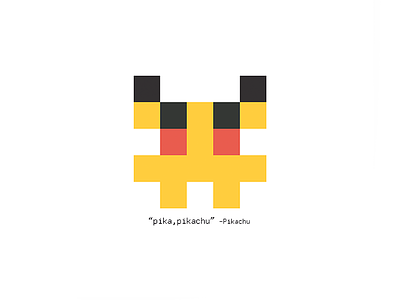 5x5 pixels pikachu pixel-art pokequotes