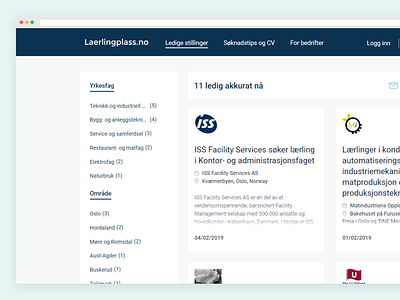 Jobboard categories and location business design jobboard minimal search ui ux webdesign website