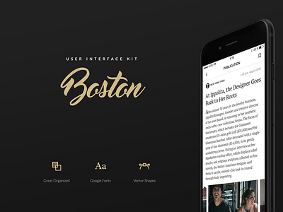 Boston Mobile UI Kit