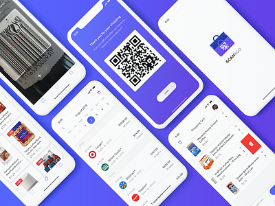 🛍️ Scan&Go UI Design business ecommerce grocery product design qr scan shopping ui ux design