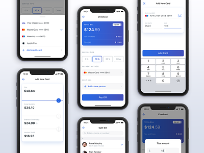 Split Bill App – Concept business concept design mobile payment app simple split ui user interface