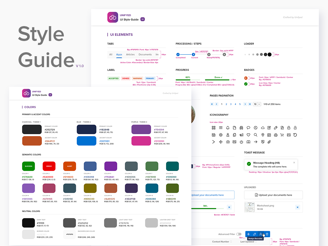 Style Guide V1 by Mukesh Bisht on Dribbble