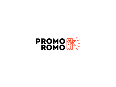PromoRomo logo design design illustration logo minimal