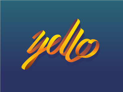 Yello color design logo logo design typo typography