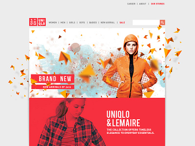 Uniqlo Website redesign concept concept design fashion graphic design ui uniqlo user interface ux web design website