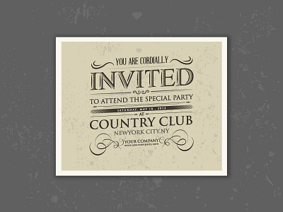 Invitation Card Typography card design graphic design invitation card typography ui vector