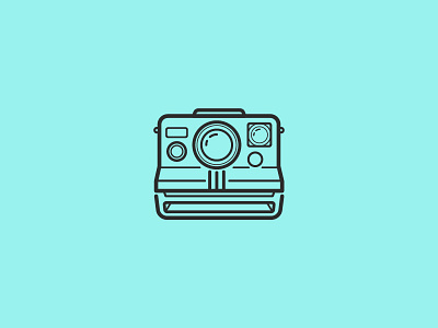 Polaroid Camera camera design icon illustration lens minimal polaroid retro symbol vector vintage