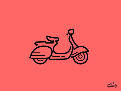 Vespa concept icon