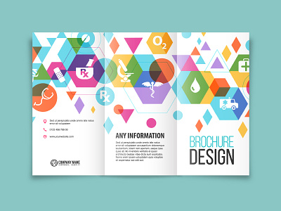 Healthcare company Brochure design brochure composition design folder graphic design graphics istock medical print