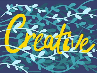 Creative background creative illustration ipad nature typography typography art vector